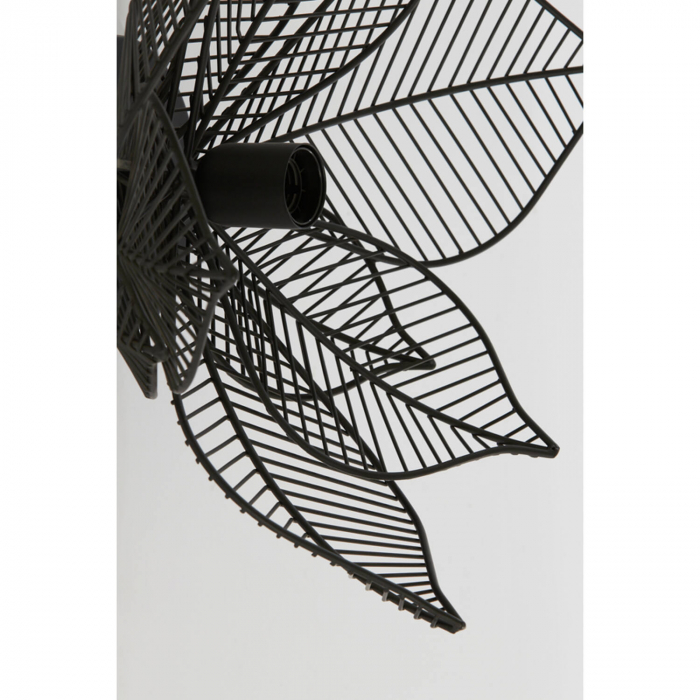 Aplică metalică, negru mat, Ø40x22cm - PAVAS [5]