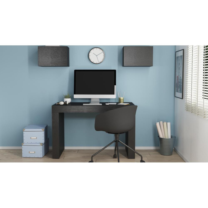 Birou, 120 cm, melaminat-laminat, negru frasin - EVOLUTION [5]