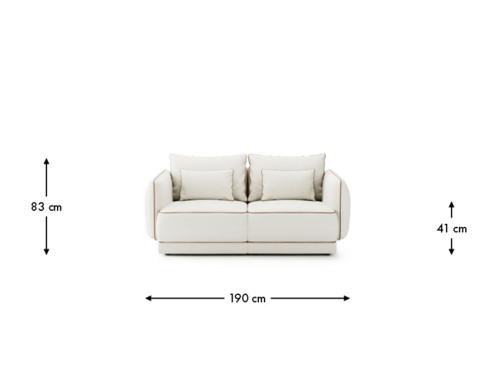 Canapea 2 locuri, tapitata -  EVA [4]