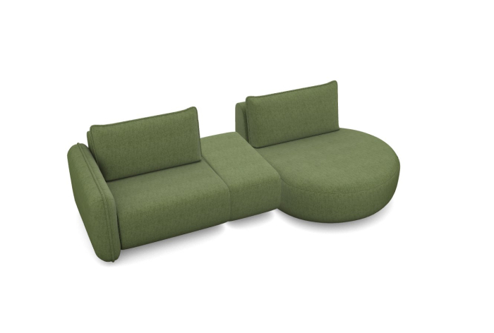 Canapea 4 locuri, verde - OSLO [3]