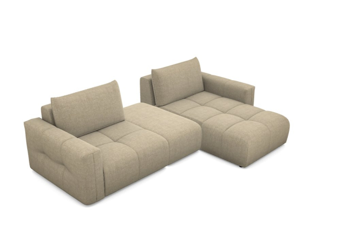 Canapea 4 locuri, bej - ARNES [3]