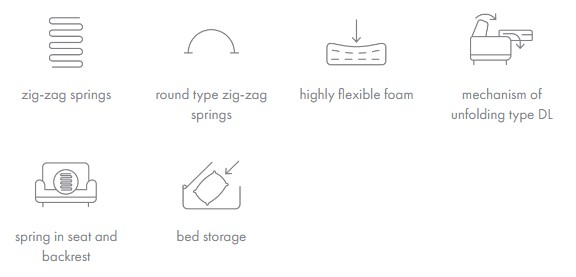 Canapea coltar,  extensibilă, 3 locuri - MOJAVE [6]