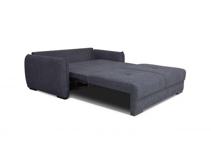 Canapea extensibilă 3 locuri, textil albastru - GENUA [2]