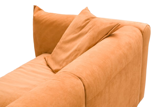 Canapea piele nubuk vegană, 282 x 119 x h 68 cm - CASANDRA [6]