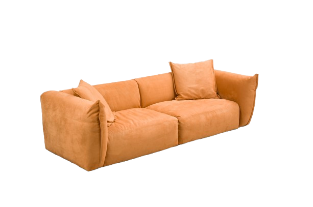 Canapea piele nubuk vegană, 282 x 119 x h 68 cm - CASANDRA [3]