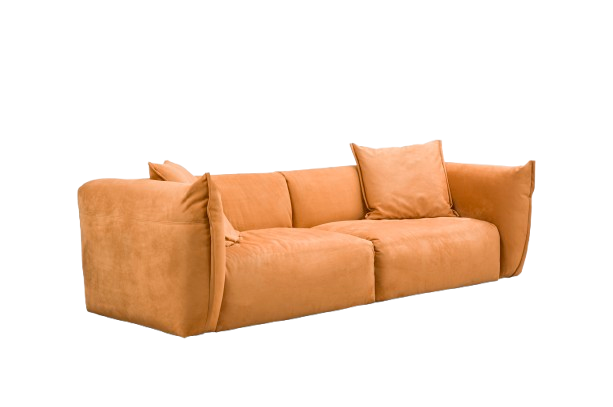 Canapea piele nubuk vegană, 282 x 119 x h 68 cm - CASANDRA [2]