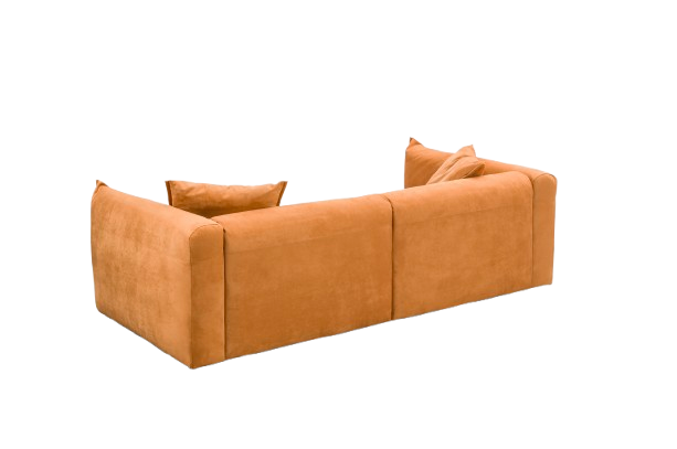 Canapea piele nubuk vegană, 282 x 119 x h 68 cm - CASANDRA [4]