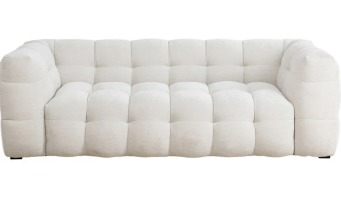 Canapea fixă, textil bouclé ivoire- MICHELIN [1]