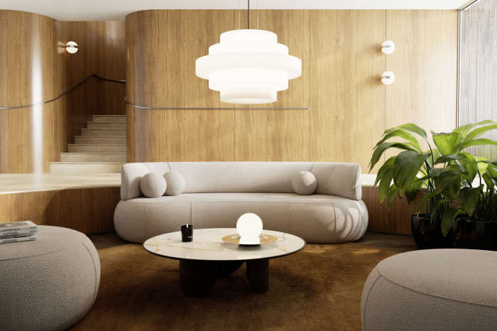 Canapea rotunda cu spatar - SOUL [4]