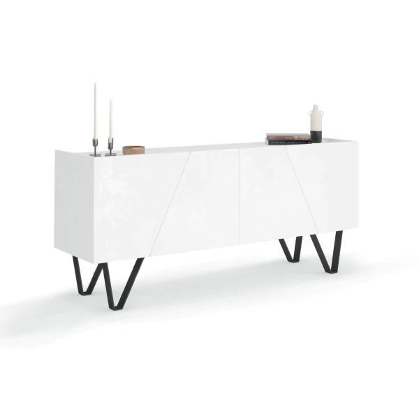 Comoda cu aspect de ciment alb - EMMA [2]