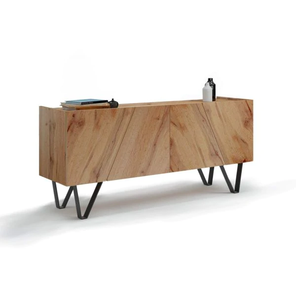 Comoda cu aspect de stejar rustic - EMMA [3]