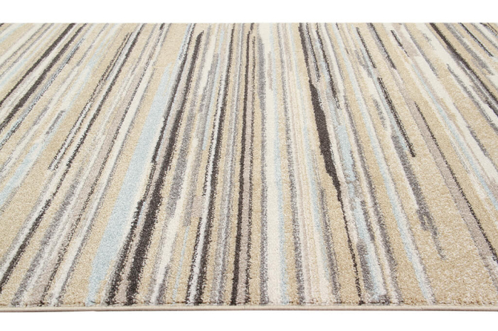 Covor crem-albastru - SOAVE STRIPE [3]