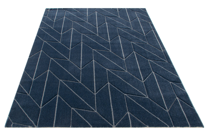 Covor Handcarved L, Albastru Marin [2]
