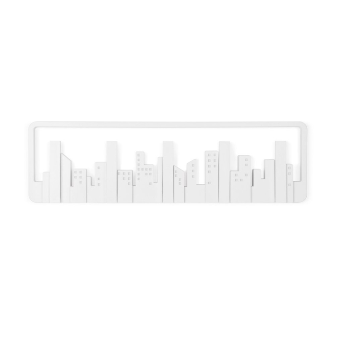 Cuier de perete, alb - SKYLINE [2]