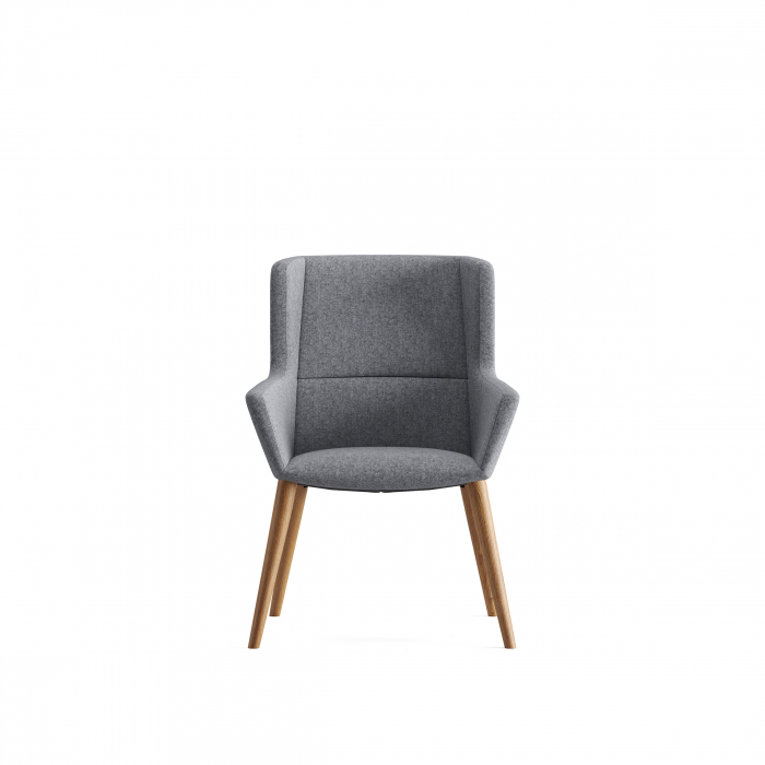 Fotoliu cu structură din lemn, material textil - AURA BASIC [2]