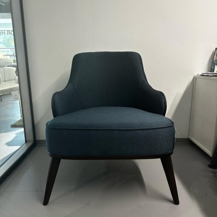 Fotoliu din lemn, tapițat în material textil - ARNE [4]