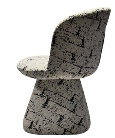 Scaun tapițat integral în material textil, melange - CASPER [2]