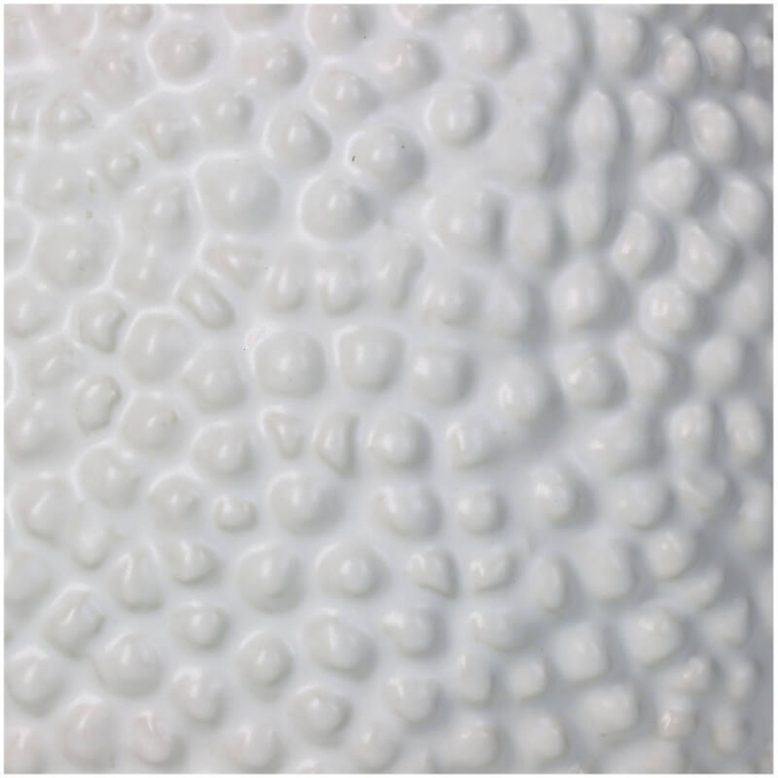 Ghiveci pentru flori, ceramică albă, 12x15x15cm -  BUBBLES [3]