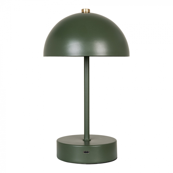 Lampă de masă, reîncărcabilă, metalică, verde - HOLT [3]