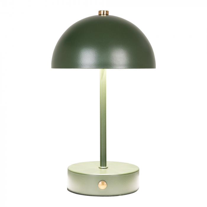 Lampă de masă, reîncărcabilă, metalică, verde - HOLT [2]