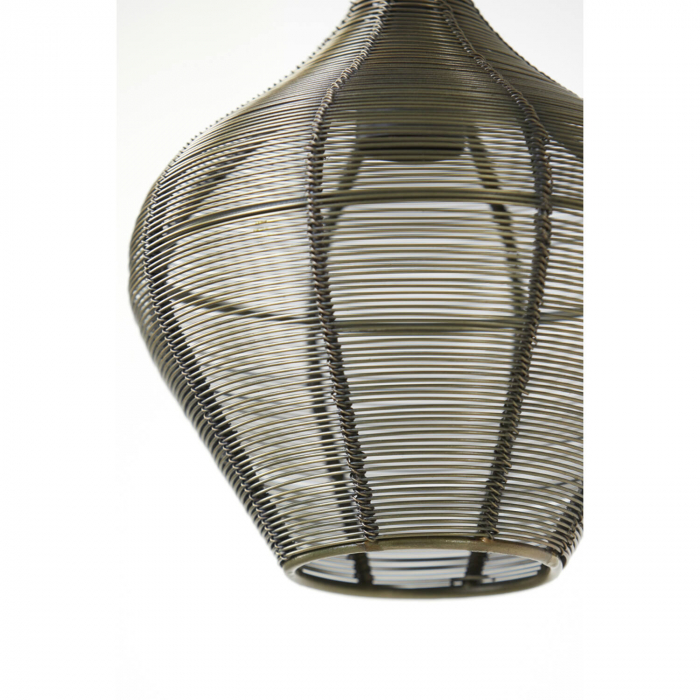 Lustră metalică, bronz antichizat, Ø20x22 cm -  ALVARO [3]