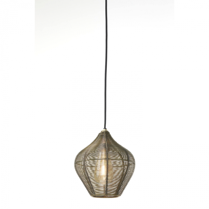 Lustră metalică, bronz antichizat, Ø20x22 cm -  ALVARO [4]