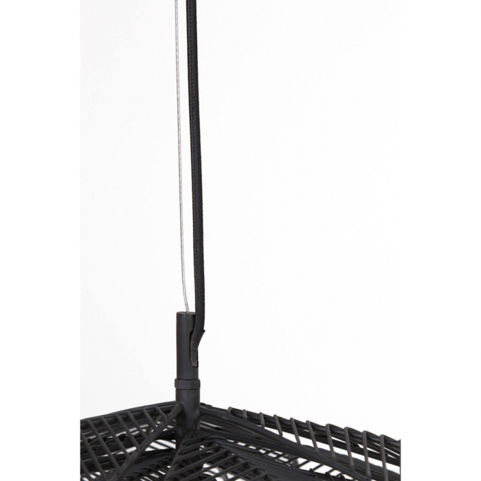 Lustră metalică, negru mat, Ø72x29cm - PAVAS [6]