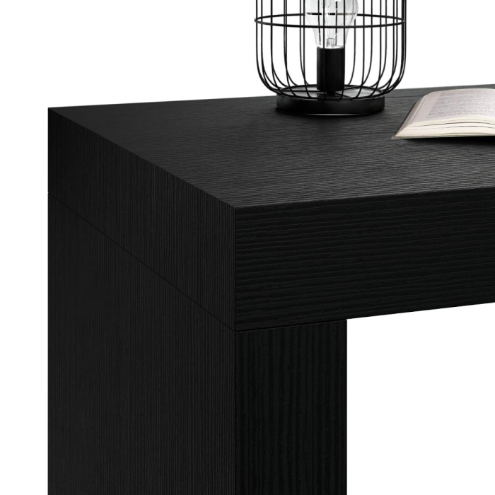 Masă de bar, 180 cm, înălțime 105.6 cm, structură din melamină, culoare frasin negru - EVOLUTION [2]