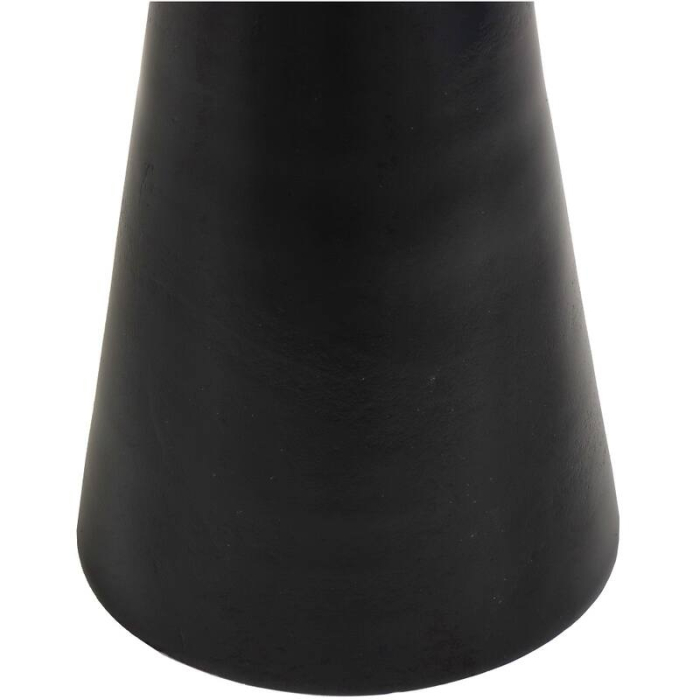 Masă de cafea, metal negru, blat marmura neagră, 46x46x50cm - MARBLE BLACK [4]