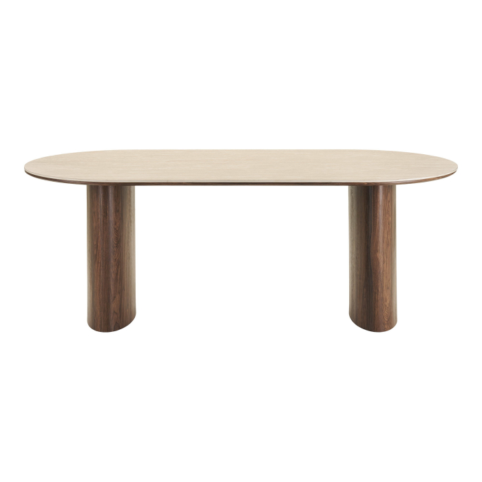 Masa dining Delphi cu blat ceramic aspect travertin, 210 cm [2]