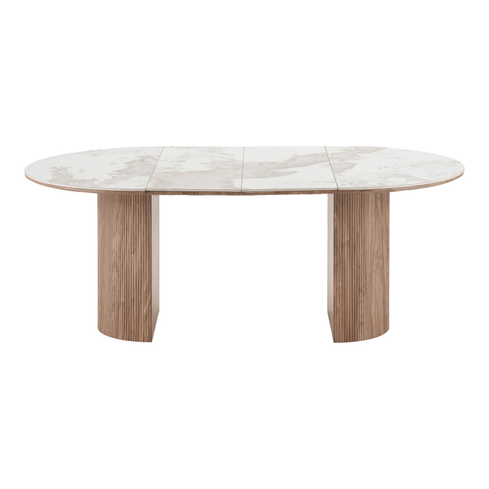 Masa dining extensibila Athens ceramica alba, 120-200 cm [4]