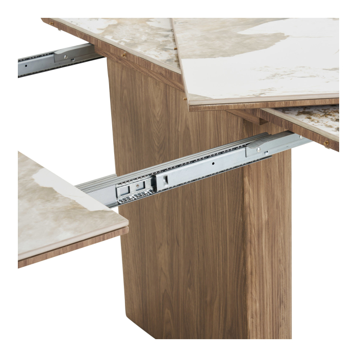 Masa dining extensibila Athens ceramica alba, 120-200 cm [3]