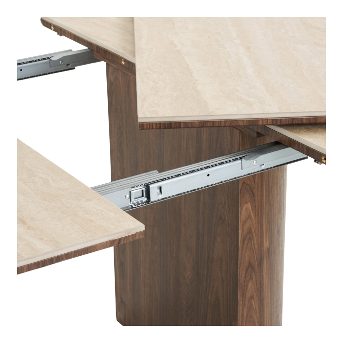 Masa dining extensibila Delphi travertin, 120-200 cm [4]