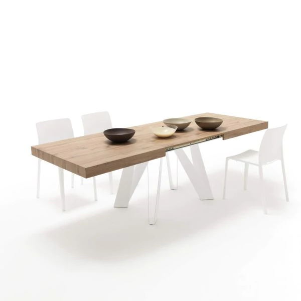 Masă extensibilă, stejar rustic - ROMINA STA [5]