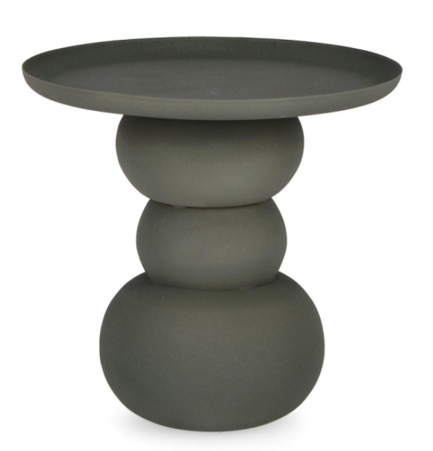 Măsuță de cafea, metal, verde, Ø36 x34h cm - ALPA [1]