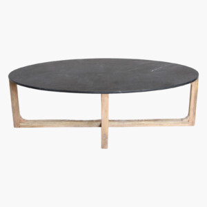 Masuta de cafea OPAL, marmura neagra, 120 cm [4]
