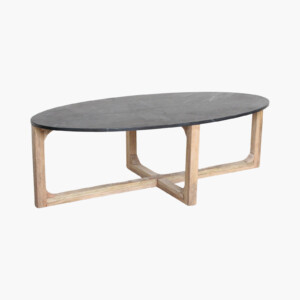 Masuta de cafea OPAL, marmura neagra, 120 cm [2]