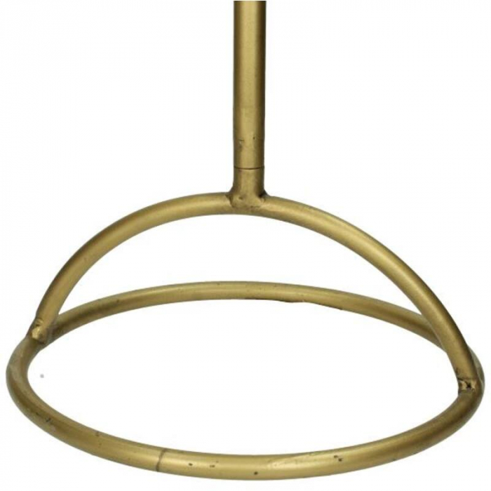 Măsuță laterală, metal aurit, 53x41x41 -  LEAF [3]