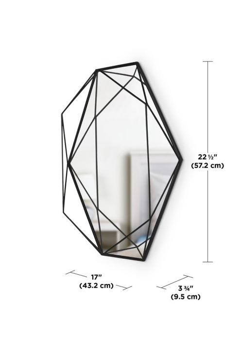 Oglindă cu structură metalică neagră - PRISMA [6]