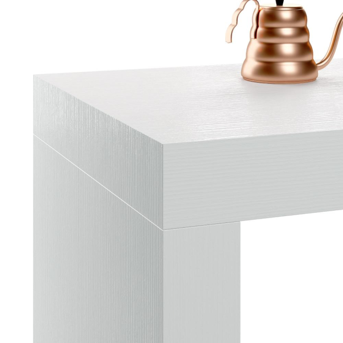 Peninsulă pentru bucătărie, 120 cm, structură din melamină, culoare frasin alb - EVOLUTION [2]