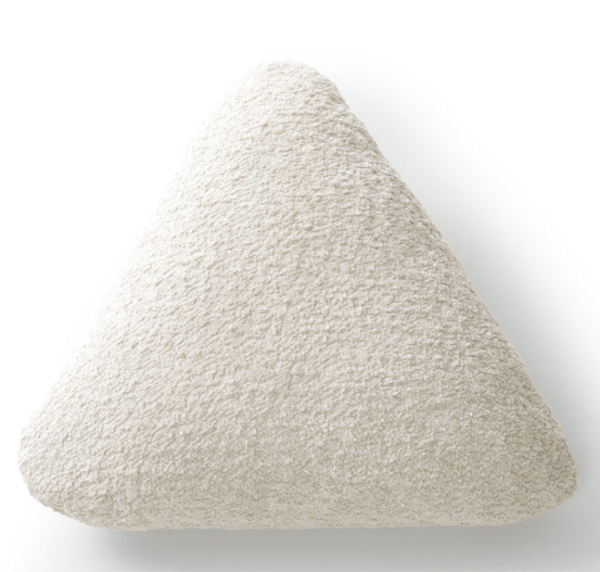 Pernă decorativă, triunghi boucle, 42x42x45cm - NOOK [1]