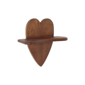 Raft de perete Heart din lemn de mango [4]