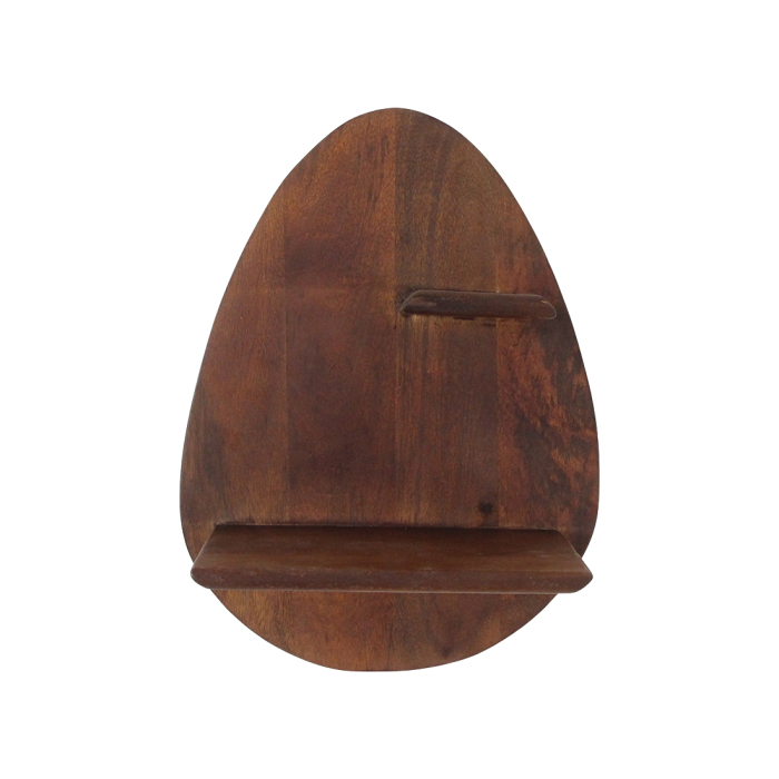 Raft de perete Oval din lemn de mango [3]