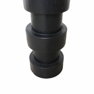 Scaun de bar Forma Totoma din lemn de tec negru, H65 cm [2]