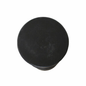 Scaun de bar Forma Totoma din lemn de tec negru, H65 cm [3]