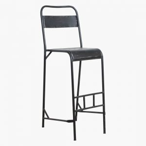 Scaun de bar Java din metal negru, H110 cm [3]