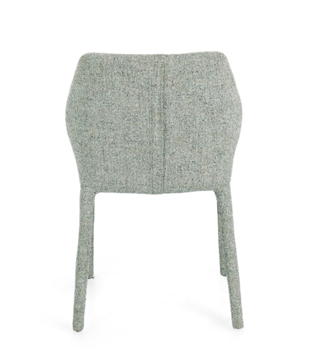 Scaun de dining, complet tapițat în textil bouclé - LIBBY FERN [2]