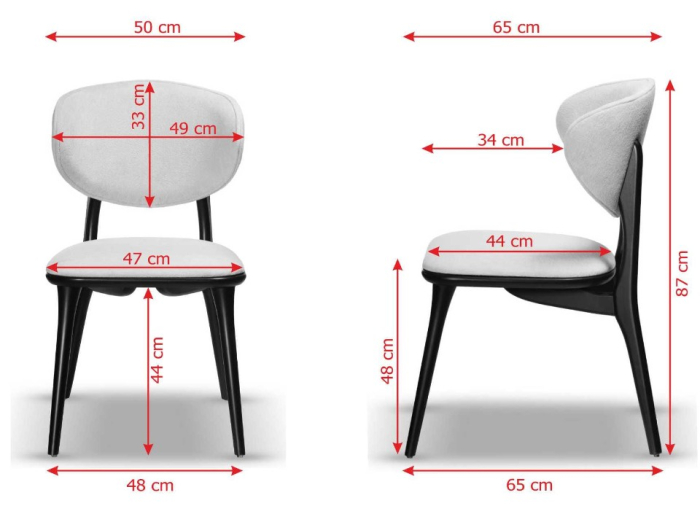 Scaun din lemn, tapițat - FRIDA [7]