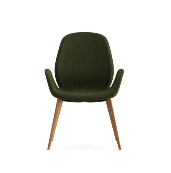 Scaun din lemn, tapițat în material textil - MAGNOLIA [2]