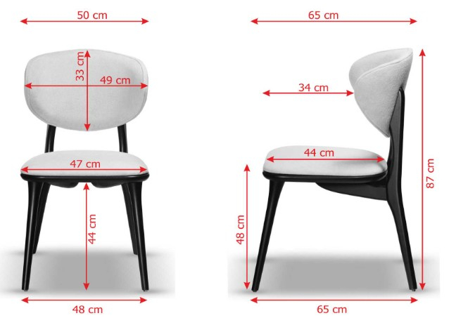 Scaun din lemn, tapițat - FRIDA [7]